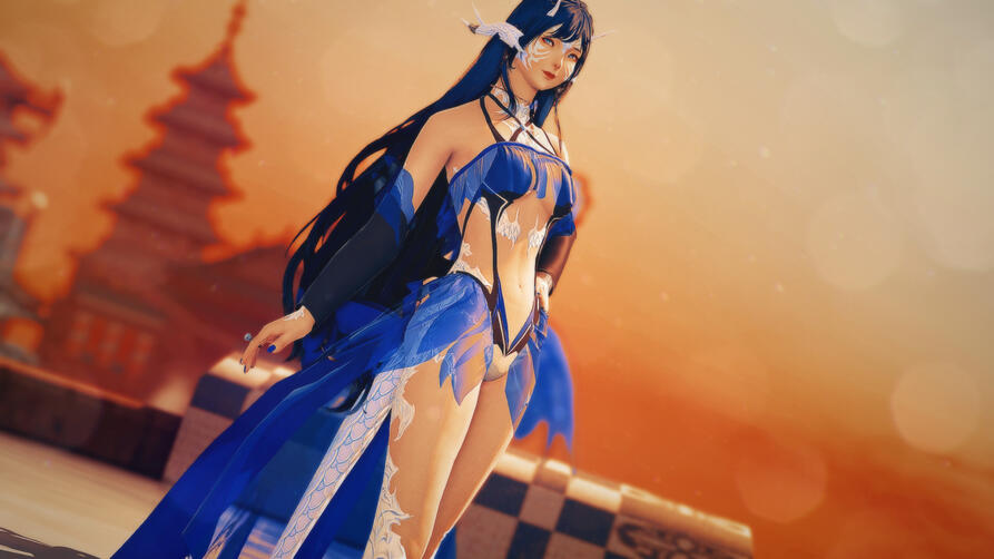 setting sun - cute picture from some mod testing.